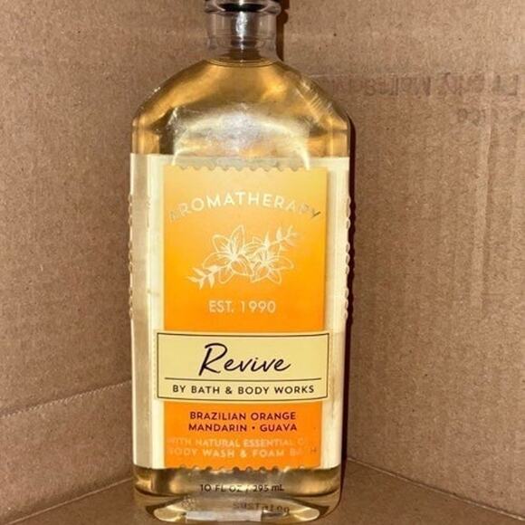 Bath and Body Works Revive Aromatherapy Shower Gel BRAZILIAN ORANGE MANDARIN • G